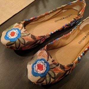 Lucky Brand Shoes - Lucky Brand Emmie floral flats with show organizer Lucky Brand Shoes - Lucky Brand Emmie floral flats with show organizer